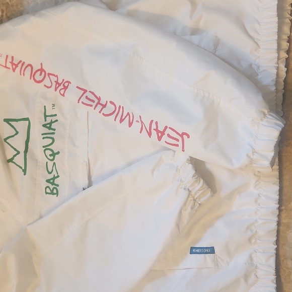 JEAN MICHEL BASQUIAT DINOSAUR MEMBERS ONLY WINDBREAKER MEN LARGE - Picture 3 of 10
